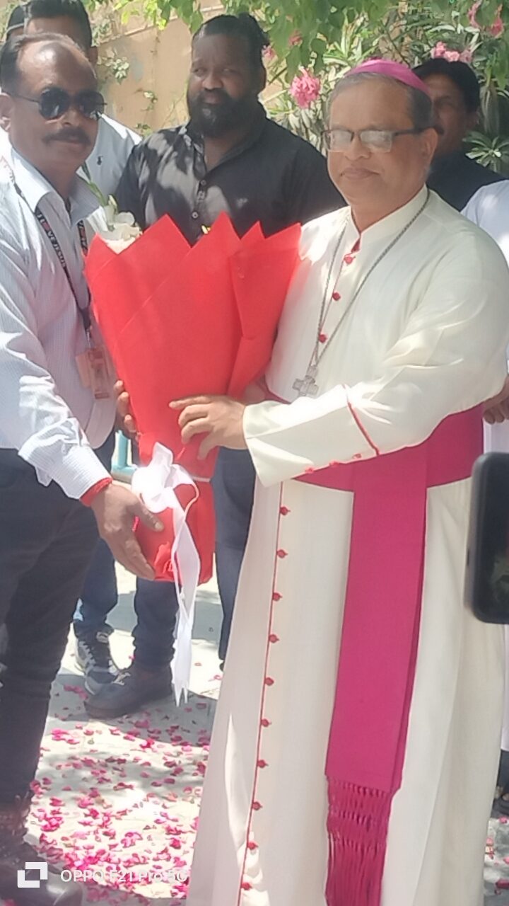 Bishop being honored at an event
